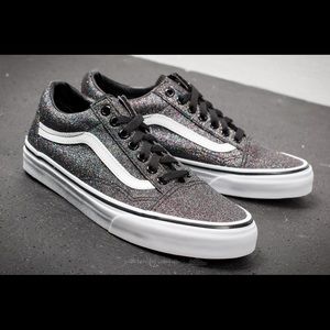 vans old skool glitter rainbow